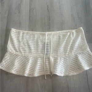Wild Fable Cream  Swim Skirt Cover up
